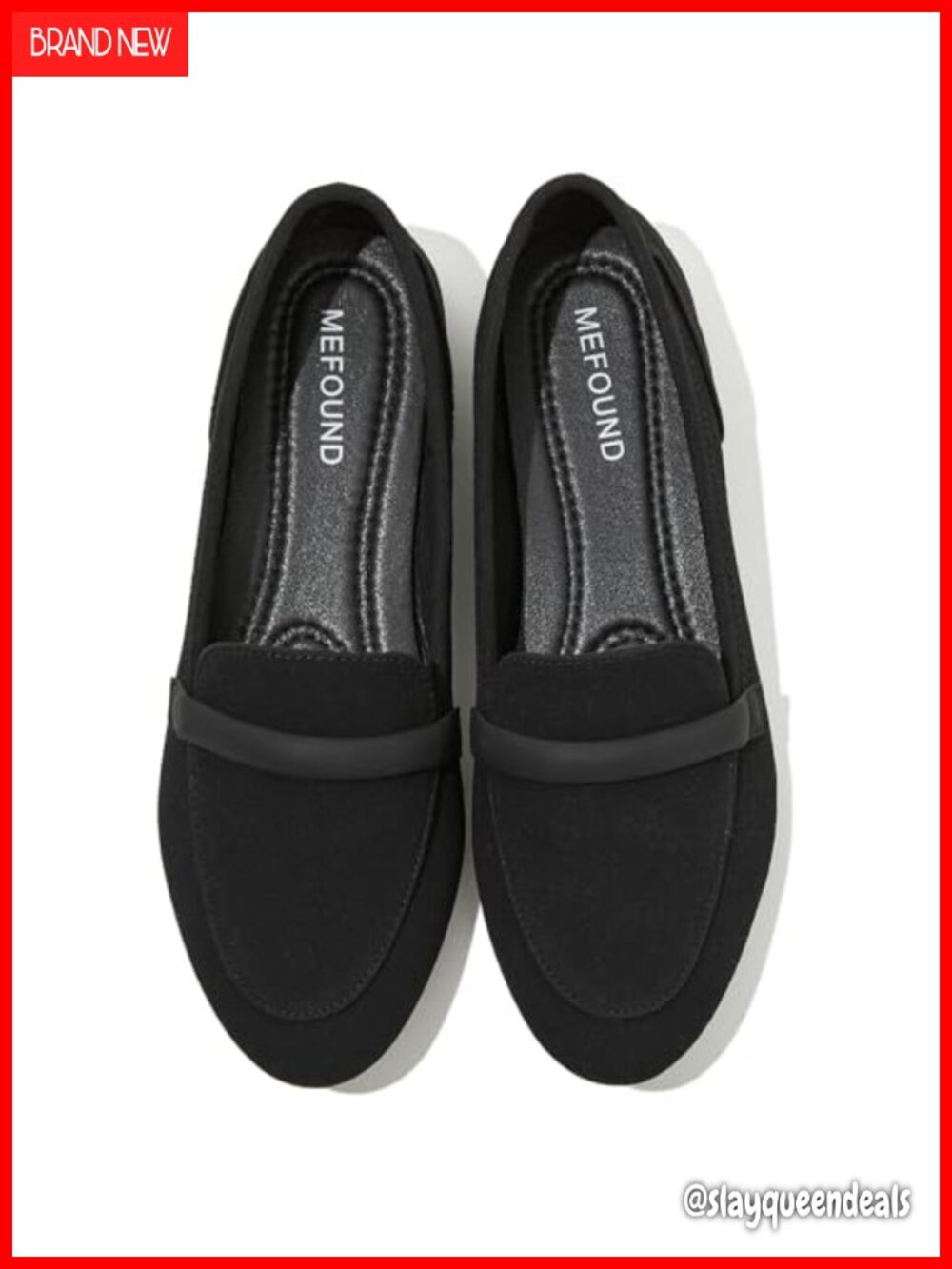 Faux Suede Pointed Toe Slip On Flats Memory Foam Comfort Ballet Shoes